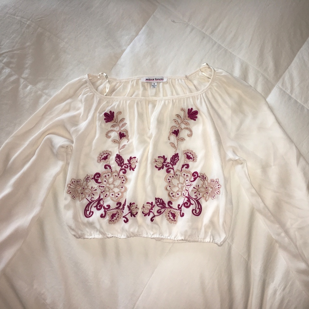 Off the shoulder crop top